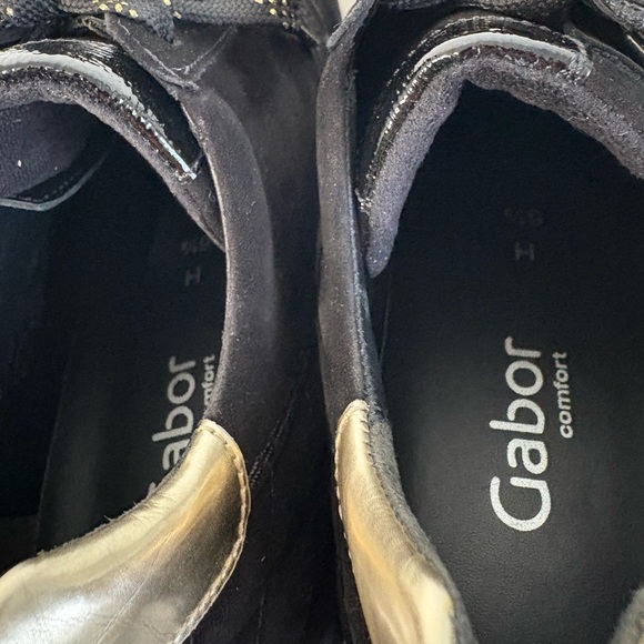 Gabor Women's Black and Gold Sneakers - Picture 15 of 15